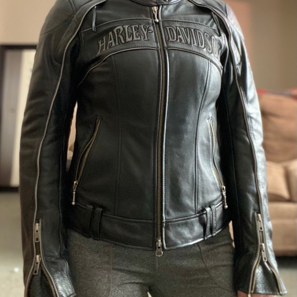 Harley-Davidson Jackets & Blazers - Ladies Leather Harley Davidson Riding Jacket